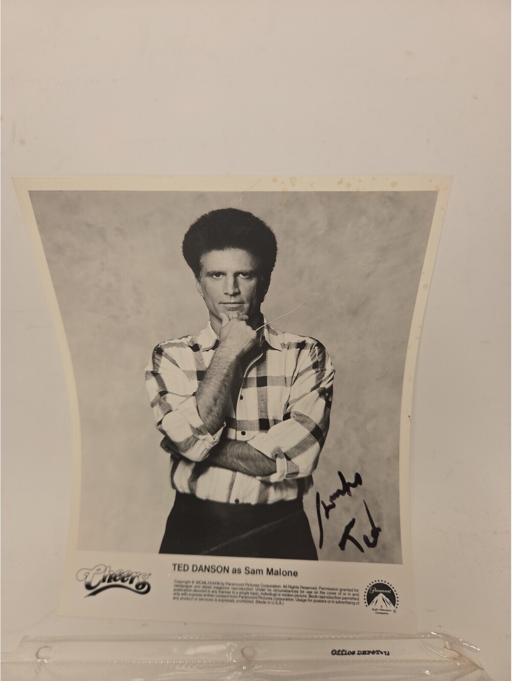 Ted Danson Signed Cheers Vintage 1988 Paramount Promo 8x10 Photo Autograph